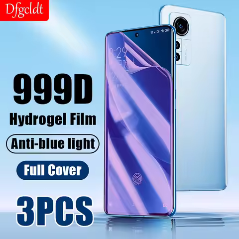 Full Cover Anti blue Light Hydrogel Film for Xiaomi 12 12x Poco F3 X3 Nfc X4 M4 Screen Protector Red