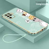 Casing OPPO A94 4G OPPO Reno 5F Reno5 F phone case Softcase Electroplated silicone shockproof Protector Smooth Protective Bumper Cover new design DDDZM01