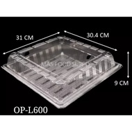 OPS Clear Container OP-L600(50pcs/pkt) bakery disposable plastic clear food box