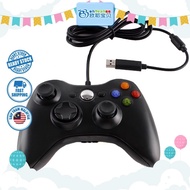 Xbox 360 Wired Controller Black, Ready stock. Works with Xbox 360 and Windows PCs