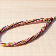 混色編織蠶絲蠟線相機繩 / 鑰匙圈 - 多色蠶絲蠟繩 ( 客製化 )