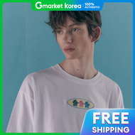 Ambler | เสื้อยืดโอเวอร์ฟิตแขนสั้น Mbler ลายหมีกลม ใช้ได้ทั้งชายและหญิง AS1117