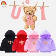 Children's Sweater, Children's Hoodie, Children's Jacket, Teddy Bear U and I, Ages 1-6 Years