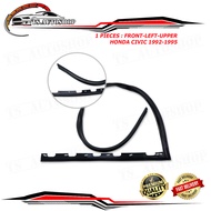 ยางขอบประตู หน้าซ้าย-บน - นอก Honda Civic EG EH EJ Sedan DX LX EX ขนาด 167x2x2.5 จำนวน 1 Piece ปี 19