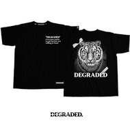 2026 New Style DEGRADED Clothing Tiger B & W Men Women Same Style Summer All-Match Short-Sleeved Cas
