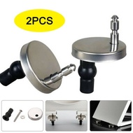 【HEPA】 2x Toilet Seat Hinges Top Close Soft Release Quick Fitting Heavy Duty Hinge Pair