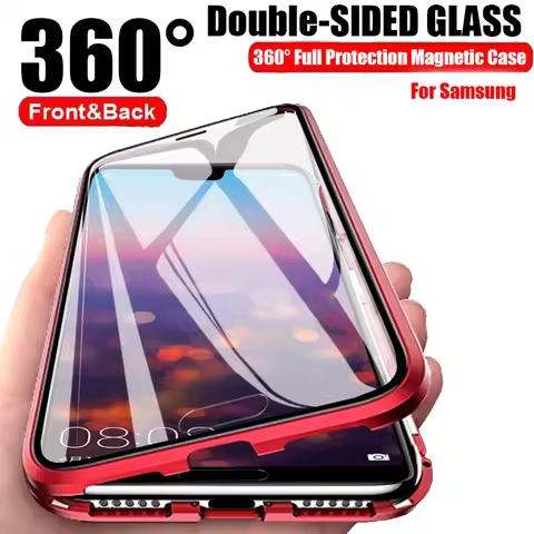 360°Full Protection Metal Magnetic Phone Case For Samsung A16 A55 A35 A25 A15 A54 A34 A14 A52 4G 5G 