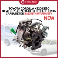 TOYOTA COROLLA KE20 KE30 KE70 KE75 TE71 3K 4K 5K LITEACE KM36 1970-1987 CARBURETOR 3 MONTH WARRANTY