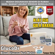 PROMO alat tes gula darah diabetes glucodr blood glucose test meter alat cek gula darah diabetes