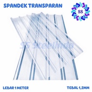 ATAP SPANDEX / SPANDEK CLEAR / BENING / TRANSPARAN 1 MM (3M 4M 5M 6M)