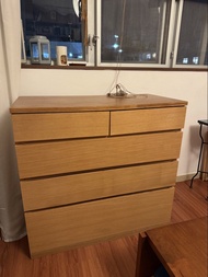 Muji 無印良品 橡木 四層櫃/收納櫃/衣櫃 Wooden Chest 4 Drawers Oak