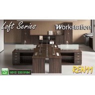 Office Table,office Furniture,Writing table - Free Assemble Klang Valley only - Workstation of 4
