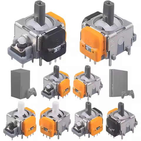 Joystick Analog Joystick Sensor Replacement 2pcs 3D Analog Joystick Game Controller Joystick Module 