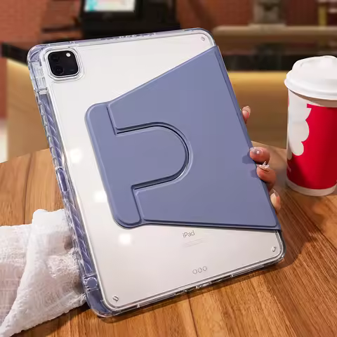 Pencil holder For iPad 12th 11th 10th 5th 6th 9.7 iPad 7th 8th 9th 10.2 Transparent with Awake Sleep