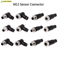 COUMTTERDGUB M12 Sensor Connector, Connector Male Female Socket M12 Aviation Plug, Sensor Plug M12 S