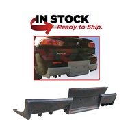 Mitsubishi Lancer EvoX GT (2010-2015) ELEGANCE Rear Back Bumper Skirt Skirting Lower PU Bodykit - Raw Material Rubber