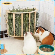 [tdraoylp] Rabbit Hay Feeder Wood Small Animal Feeding Holder Less Wasted Grass Holder Hay