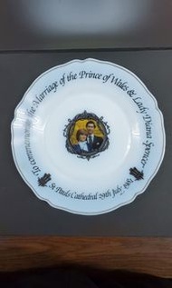 1981年戴安娜大婚紀念瓷碟