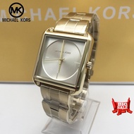 MICHAEL KORS MK Square Watch For Women Ladies Watches Pawnable Orginal Authentic Rose Gold Stainless