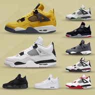 Men Shoes AJ4 Electric Mother Jordan Electric Mother Black Cement Paris Basketball Shoes Joe 4 Manda