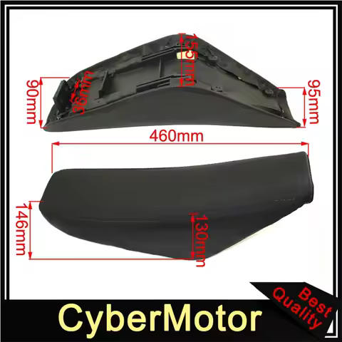 Black Tall Foam Seat For 50cc 70cc 90cc 110cc 125cc 140cc 150cc 160cc Honda Pit Dirt Trail Motor Bik