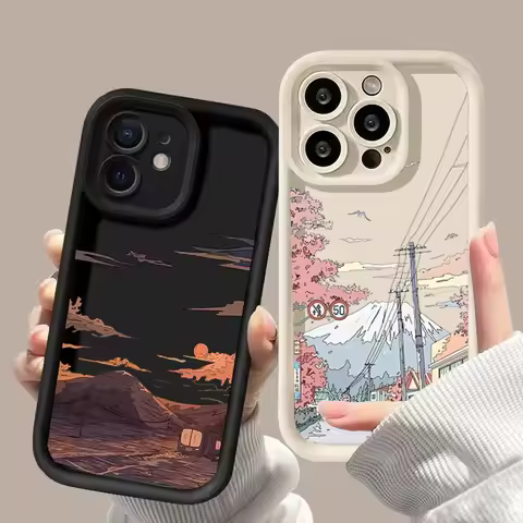Anime Scenery Sunset Print Case for OPPO Reno 13F 12F 11F 7 8 10 11 12 13 Pro 5G 7 4G 5 6 Lite A79 A