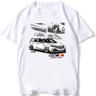 Honda | Honda Mens and Womens Motorcycle T-Shirt Summer New Civic Type R EG6 Car Logo Crew Neck Punk