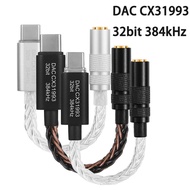 DAC CX31993 USB Type C Earbuds Headphones Amp 3.5mm jack 8-strand silver plated wire compatible for iPhone 15 plus max Samsung Android iOS Windows10 phone call
