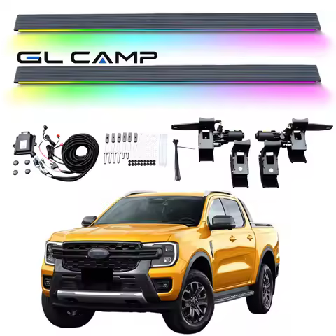 Automatic Electric Power Side Step Running Board LED Light for Ford Ranger Crew Cab 2015+