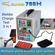 220V SUNKKO 788H-USB Spot Welder LED DOuble Pulse Test 18650 Battery Spot Welding Button Battery Welding Nickel Spot Welder
