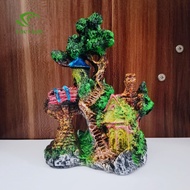 (The Claw) Temple House - fiber aquarium decoration, temple house