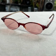 Vintage Fashion Glasses 90s Work New Old 20 Years No Production Free Size Thai People Imported Produ