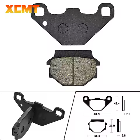 Motorcycle Accessories Rear Brake Pads For KAWASAKI KX 125 250 KSR KMX KLE ZZR ZXR KLX GPZ EX KL KLR