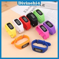 <divinehi4> LED Pedometer Bracelet Step Counter Watch 12/24H Time Display Step Counter Watch Silicon