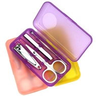 4 pcs Portable Manicure Set Pedicure Door gift Goodies Box Clipper Nail Cutter Nail Scissors Travel Tool Set