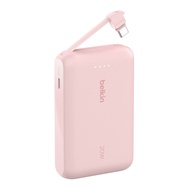 Belkin BPB021 Power Bank แบตสำรอง พาวเวอร์แบงค์ 10000 มิลลิแอมป์ สายชาร์จ USB-C ในตัว ชาร์จเร็ว 20W