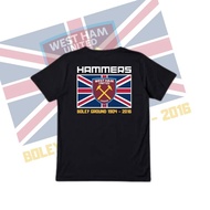 Liberta T shirt West Ham United The Hammers BOLEY GROUND Black Solid Premium