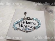 Vivienne Westwood 土星珍珠藍色手鍊