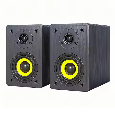 4inch Bookshelf Speakers 10-60W Passive Sound Box 89dB Sensibility Loud Speaker 6ohm Audio 12mm Thic