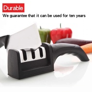 Multi-function 3-Stages Knife Sharpener, Professional Chef Kitchen Knives Sharpener