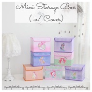 * SG READY STOCK * Mini Storage Box w/ Cover (Sumikko Gurashi + Stella Lou, Mickey Minnie, Chip and Dale | Disney)