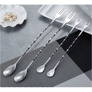 Barpoons Spoon with 2 Stainless Steel Heads - Stirring Spoon with 2 Heads