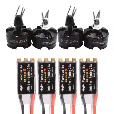 MT2204 2300KV 2204 CW/CCW Brushless Motor & FVT Littlebee 20A BLHeli-s SPRING ESC for FPV Racing Qua