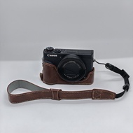 Suitable for Canon G7X2 G7X3 Camera Leather Case Protective Case Camera Bag Photography Accessories 