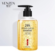 B114 เจลล้างหน้าทองคำ VENZEN 24K PURE Gold Luxury Cleanser 200ml. โฟมล้างหน้าทองคำบริสุทธิ์ 24k