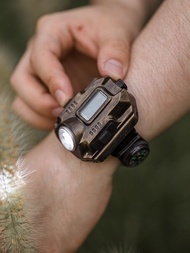 蒸汽朋克 野外夜光 指南針 探險 SOS呼救信號 發強光 手錶