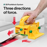 Multi-functiona MICROJIG GRR-RIPPER GR-100 3D Table Saw Pushblock, Yellow