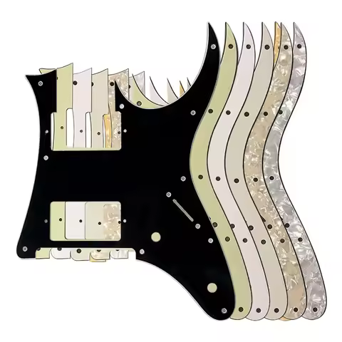 Pleroo Custom Electric Guitar Parts -For Ibanez MIJ RG 3550MZ Guitar Pickguard HH Humbucker Pickup S