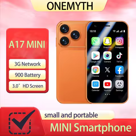 ONEMYTH 3.0" Mini Pocket Smartphone, 3G Dual SIM Android Unlocked Phone, Support Google Play Store