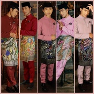 BAJU MELAYU SLIM FT BY ELRAH EXCLUSIVE (ULTIMATE 2.0) MAROON/ BURGUNDY/ PINK/ ROSEGOLD